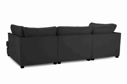 Carnaby Cinema U-Shape Sofa Black