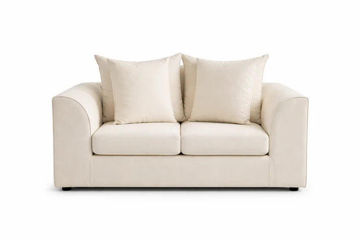 Dylon 3+2 Sofa Set in Cream with Footstool