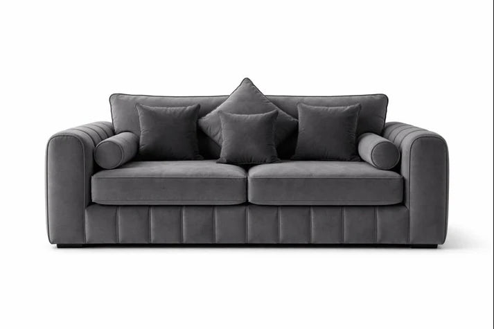 Lilly Dark Grey 3+2 Seater Sofa Set with Coffee Table