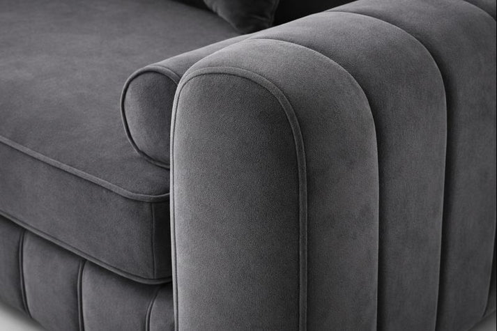 Lilly Dark Grey 3+2 Seater Sofa Set with Coffee Table