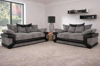 Dino 3 and 2 Seater Fabric Sofa Set