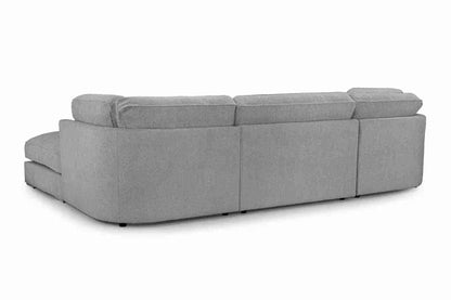 Inga Fullback Grey U Shape Corner Sofa