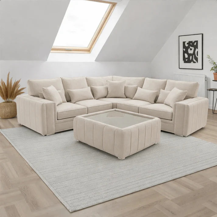 Malibu Corner Sofa with Coffee Table