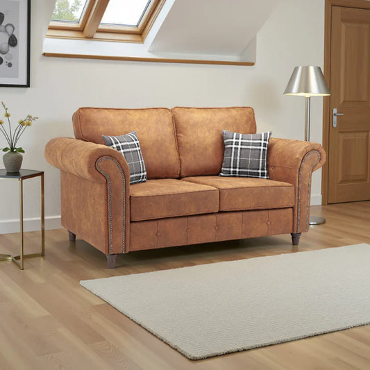 Oakland Sofa Tan 2 Seater