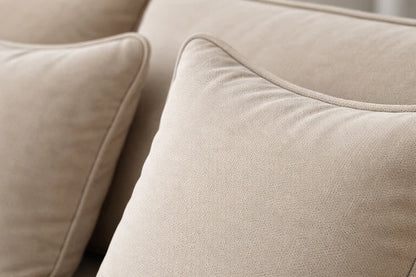 Lilly 3 + 2 Seater Sofa Set with Coffee Table – Beige