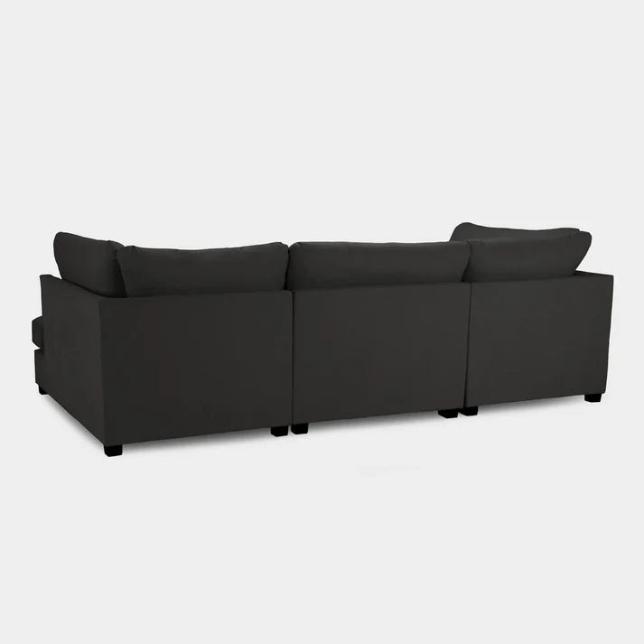Carnaby Sofa Black U Shape Corner