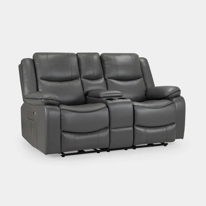 Harald Electric Recliner Sofa Grey 2 Seater