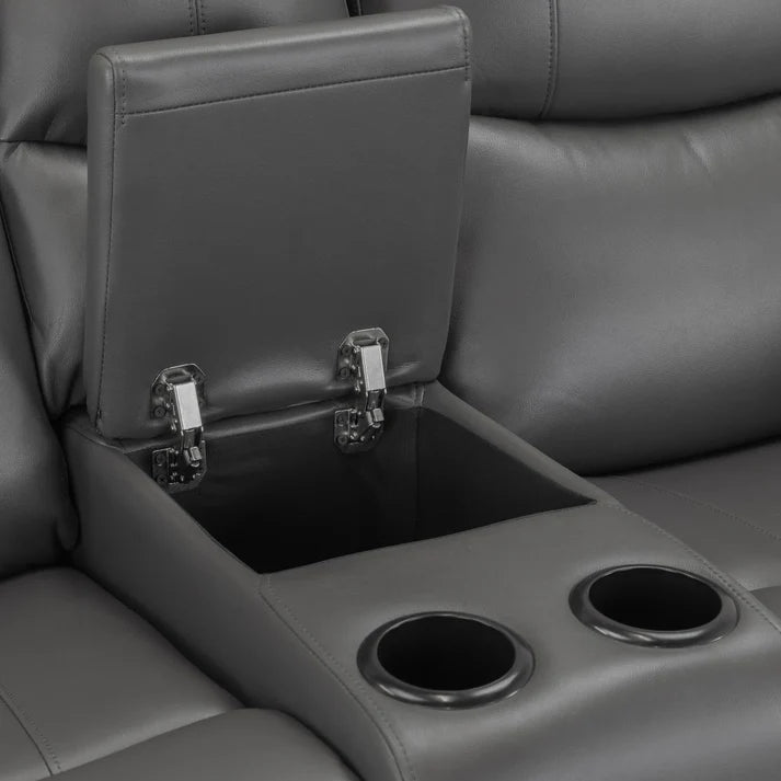 Harald Electric Recliner Sofa Grey 2 Seater