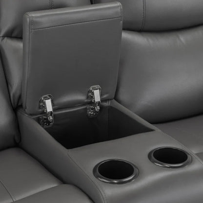 Harald Electric Recliner Sofa Grey 2 Seater