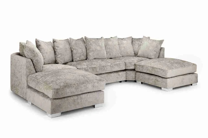 Bishop Truffle Scatterback U Shape Corner Sofa