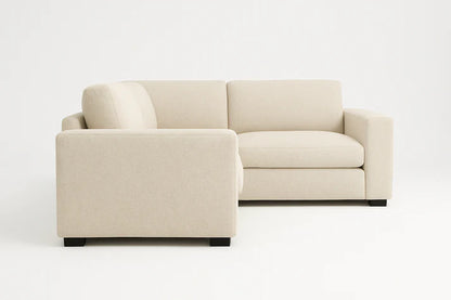 Kingston L-Shape Sectional Sofa – Cream Beige | Modern Minimalist Design
